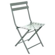 Greensboro Garden Metal Folding Chair in Olive image