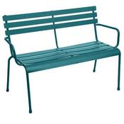 Greensboro Metal Garden Bench in Teal image