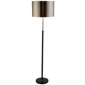 Black Metal with Copper Col Shade Floorlamp H156cm image