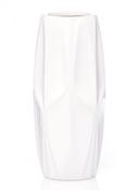 White Ceramic Dimpled Vase H27cm image