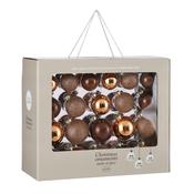 42 Piece Glass Bauble Set Brown image