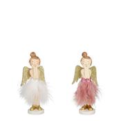 Angel White and Pink 65x40x150mm 2 Assorted