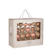 42 Piece Glass Bauble Set Peach image