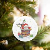 Xmas Bug Art Santa Bauble image