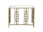Odessa Mirrored console Table Gold 90x75x27cm image