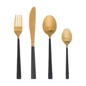 16PC Black and Gold Cutlery Set image