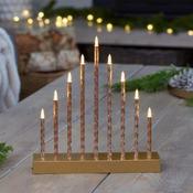 9 LED CandleBridge Gold 26x25cm Battery Timer