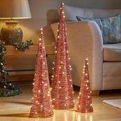 RedGold Braid TreeBelisk Set of 3 LED LG 80x20cm image