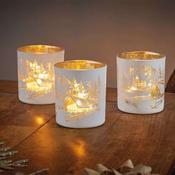 Wonderland T-Light Holders White Set of 3 image