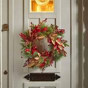 Ruby Velvet Wreath 60cm image