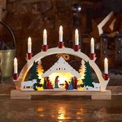 7 LED Nativity Candlebridge 33x45cm