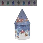 Christmas Eve Santa LED House H21cm D11cm image