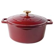 Zyle Cast Iron Round Casserole Red 27cm image