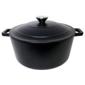 Zyle Cast Iron Round Casserole Black 26cm image