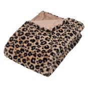 Leopard Print Fur Throw 120x160cm image