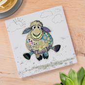Sasha Sheep Ceramic Coaster image