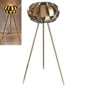 Gold Sixties Metal Floor Lamp H117 x D45 cm image