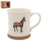 Horse Embossed Pottery Mug image