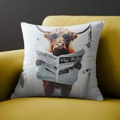 Highland Cow Loo Cushion 45x45cm image