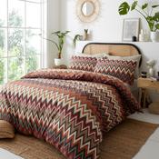 Portfoilo Tyler Terracotta King Duvet Set