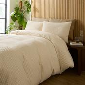 Muscat Waffle Natural King Duvet Set