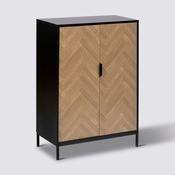 Chevron 2 Door Storage Cabinet 110x80x40cm image