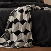 Style Sisters Knitted Cube Black Throw 150 x 180cm image