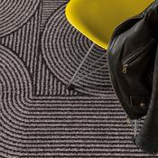 Muse Charcoal Swirl Rug 120x170cm MU01 image