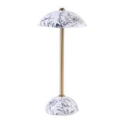 Apollo USB Rechargeable Lamp Floral White 32x15cm image