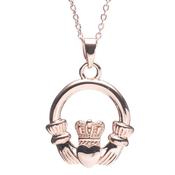 Newgrange Rosegold Claddagh Pendant