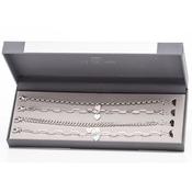 Silver Stackable Bracelets Set 4 image