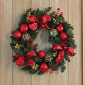 Classic Red Noel Wreath D60cm