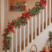 Classic Noel Red Garland L180cm