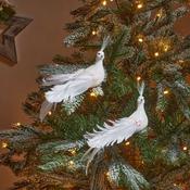 White Doves Set of 2 10x19cm
