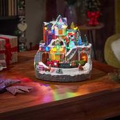 Station Wonderland Scene LED Timer 24x24cm Musical