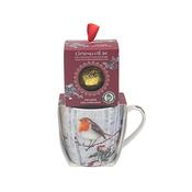 Christmas Robins Mug and Chocolate Bomb Set
