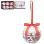 Santa Set of 6 Baubles