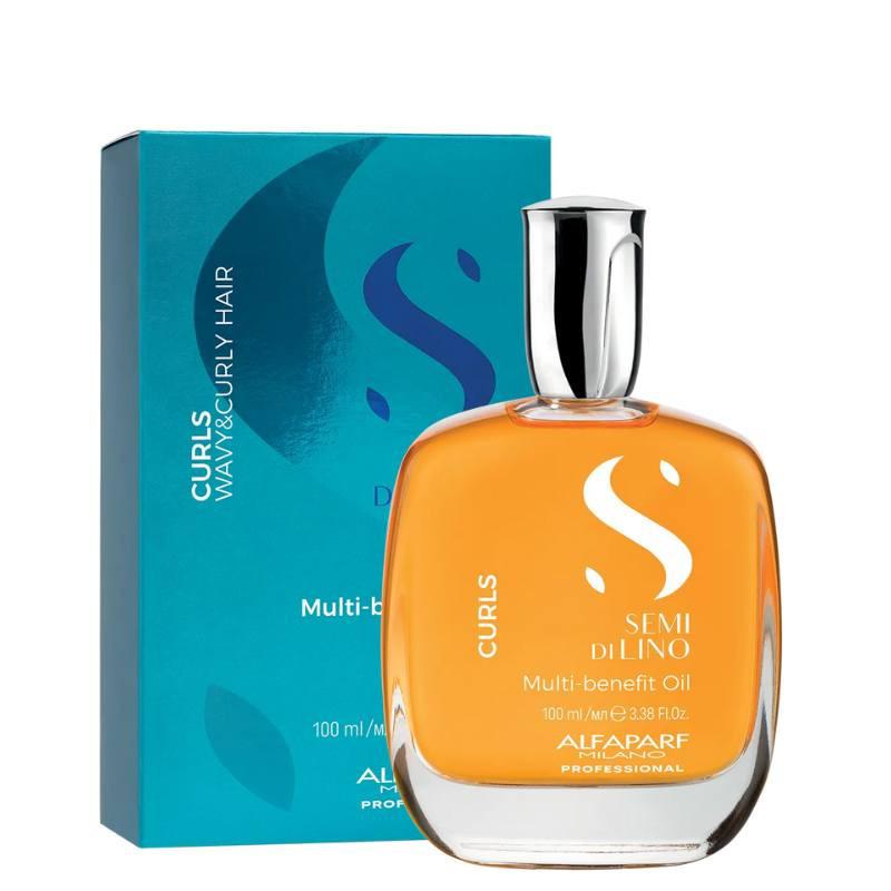 Alfaparf Semi Di Lino Curls Multi-Benefit Oil for Curly/Wavy Hair 100ml - Multi-benefit Oil