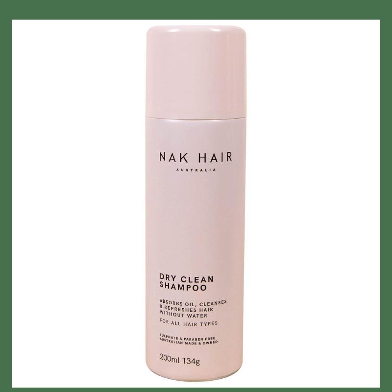 NAK Dry Clean Shampoo 200ml for All Hair Types - Absorbs Oil, Cleanses & Refreshes Hair Without Water