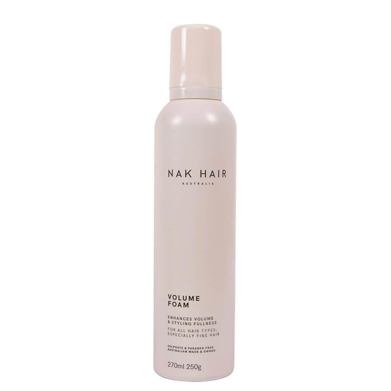 NAK Volume Foam for All Hair Types - Enhances Volume & Styling Fullness, 250g