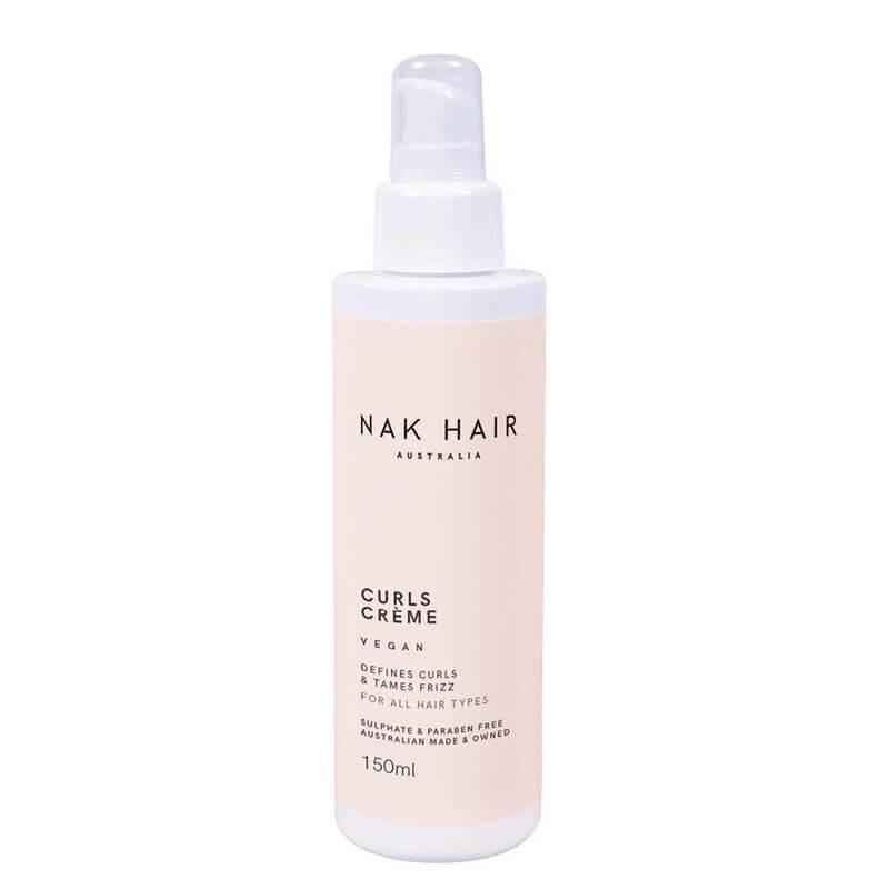 NAK Curls Creme for All Hair Types - Defines Curls & Tames Frizz - Vegan - 150ml