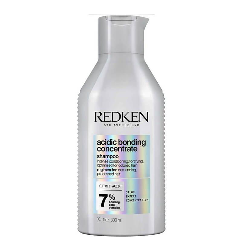 Redken Acidic Bonding Concentrate Shampoo for Damaged Hair - Repair, Color Protection, pH Balancing, Citric Acid, Image Features: Intense Conditioning, Fortifying, Optimized for Colored Hair, Regimen for Demanding, Processed Hair