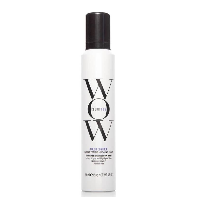 Color Wow Blonde Styling Foam - Purple Toning, Eliminates brassy/yellow tones, Alcohol-free