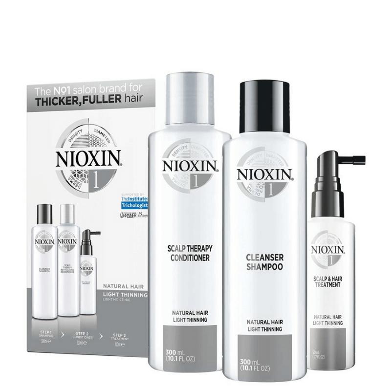 Nioxin System 1 Kit for Normal to Thin Hair - Thicker, Fuller Hair