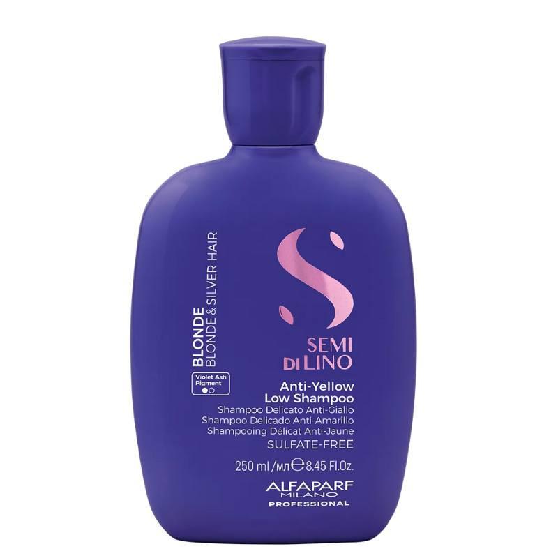 Alfaparf Semi Di Lino Anti-Yellow Low Shampoo for Blonde & Silver Hair 250ml Sulfate-Free