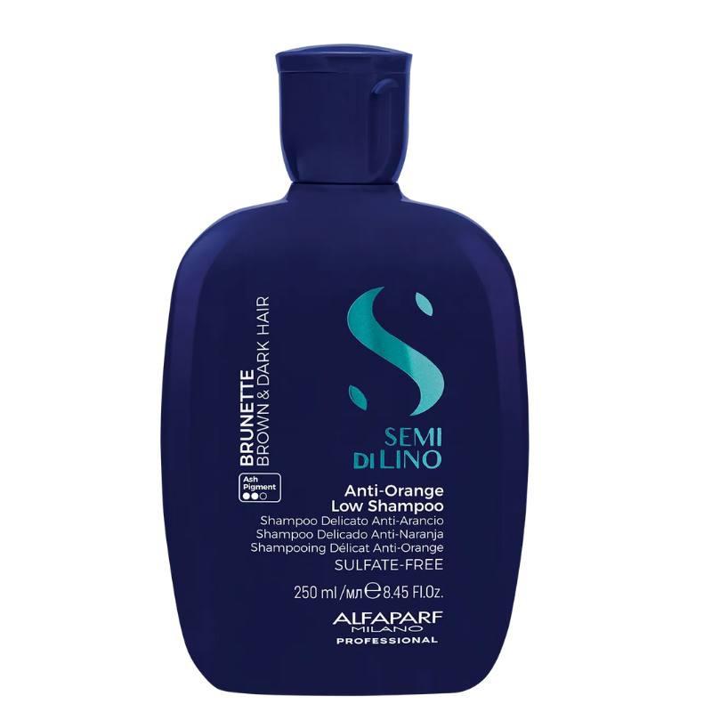 Alfaparf Semi Di Lino Anti-Orange Shampoo for Brown & Dark Hair 250ml - Sulfate-Free