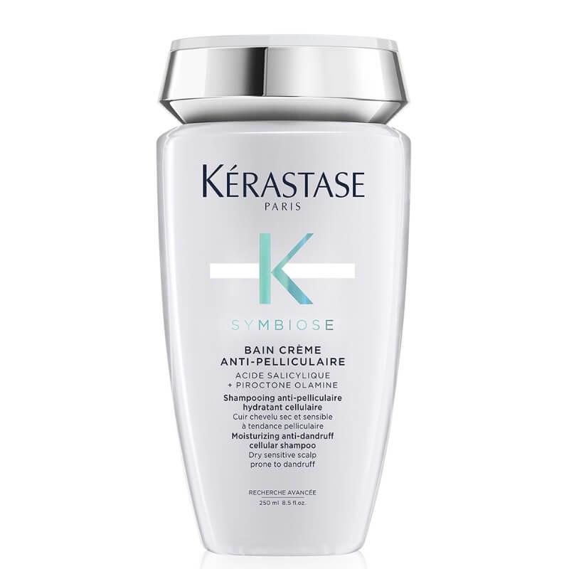 Kérastase Symbiose Anti-Dandruff Moisturising Shampoo for Dry Sensitive Scalp 250ml, Image Features: Anti-Pelliculaire, Salicylic Acid, Piroctone Olamine