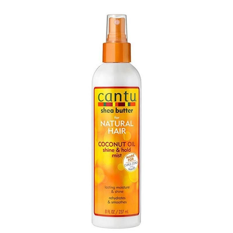 Cantu Coconut Oil Shine & Hold Mist for Natural Hair - Lasting Moisture & Shine - 237ml