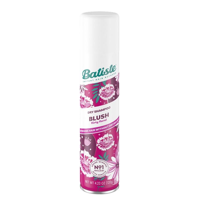 Batiste Dry Shampoo Blush - Instant Hair Refresh, Floral & Flirty Scent, 200ml, Removes Oil, Adds Volume