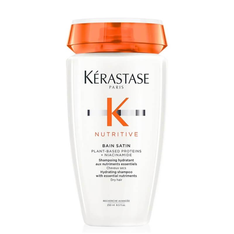 Kérastase Nutritive Bain Satin Shampoo for Dry Hair 250ml - Hydrating with Plant-Based Proteins & Niacinamide